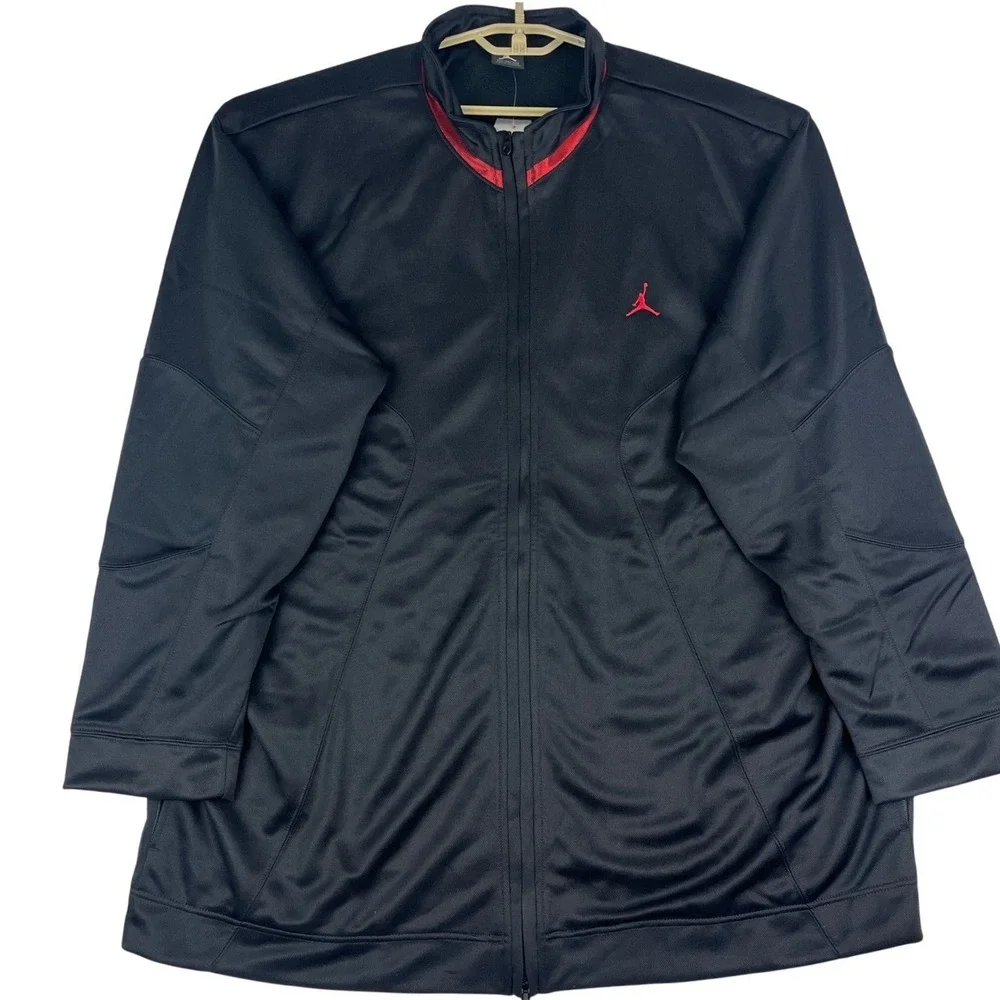 Nike Air Jordan Jacket Mens XXL Black Full Zip Track Athletic NWOT‎